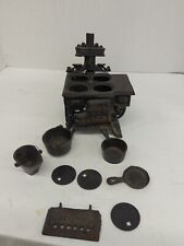 Antique Queen Cast Iron Wood Burning Stove Toy or Salesman Sample.  for sale  Shipping to Canada