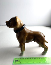 Coleira estatueta Staffordshire Bull Terrier vermelha bronzeada para cachorro comprar usado  Enviando para Brazil