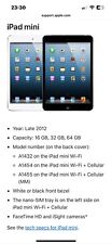 Apple iPad mini 1ª Geração 16GB, Wi-Fi, A1454, 7,9 polegadas - Preto comprar usado  Enviando para Brazil