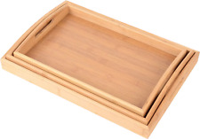 Bamboo trays multifunctional for sale  Shipping to Ireland