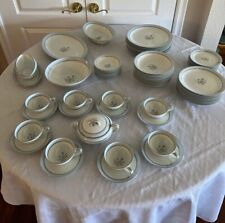 Used, NORITAKE CHINA SET JAPAN 5558  BLUEBELL DINNER SERVICE FOR 9 BABY BLUE  for sale  Shipping to South Africa