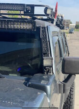 Suporte de barra de luz Hummer H3 com 4 abas Pod revestidas a pó preto, usado comprar usado  Enviando para Brazil