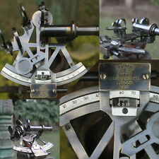 Instrumento de barco sextante alemán de trabajo marino de colección latón liso sextante regalo, usado segunda mano  Embacar hacia Argentina