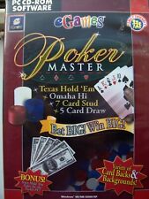 Games poker master for sale  SHERINGHAM