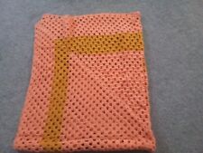Crochet blanket orange for sale  Shipping to Ireland