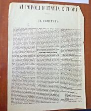 Documento risorgimento napoli usato  Cremona