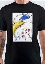 Camiseta unissex nova com etiquetas The Boy and The Heron Bird personagem japonês mangá comprar usado  Enviando para Brazil