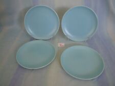 4 poole pottery twintone dove grey and sky blue 7'' side plates 2cw for sale  HULL