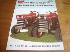 Folheto vintage 1968 Massey Ferguson para trator agrícola gramado e jardim 12 HP comprar usado  Enviando para Brazil