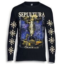 Camiseta manga longa SEPULTURA Chaos A.D. preta soulfly, usado comprar usado  Enviando para Brazil