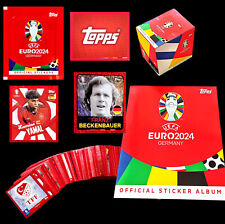 Topps UEFA Euro 2024 Naklejki -- Edycja szwajcarska -- Pojedyncze naklejki i zestawy -- Czerwone - na sprzedaż  Wysyłka do Poland