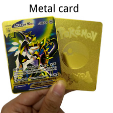 Pokémon 10000point Metal Cards TCG Arceus VMAX Golden Pokemon Gifts For Kids New for sale  Shipping to South Africa