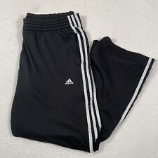 Pantalones deportivos Adidas para hombre grandes negros blancos 3 bolsillos a rayas cordón segunda mano  Embacar hacia Mexico