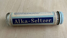 Vintage Alka Seltzer 6” Glass Bottle - Metal Screw Cap With Original Product for sale  Battle Creek