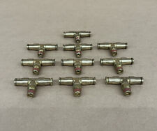 ALKON 1/4"X3/8" MALE BRANCH PUSHLOCK TEE Lot Of 10, used for sale  Shipping to South Africa