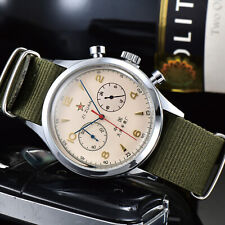 Classics Aviation 1963 relógio piloto retrô quartzo cronógrafo exército comprar usado  Enviando para Brazil