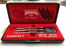 Used, Vintage Dart World Piranha II Tungsten Darts 90/10 with Case 24 Grams for sale  Shipping to South Africa