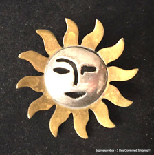 sterling silver sun pin for sale  Green Bay