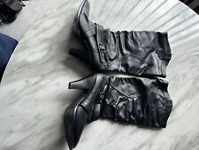 Black leather boots for sale  Chicopee