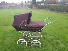 vintage silver cross coachbuilt pram - brown - great condition  for sale  Shipping to South Africa