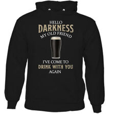 Camiseta GUINESS HOODIE Masculina Hello Darkness My Old Friend Cerveja Álcool Bêbado Churrasco comprar usado  Enviando para Brazil