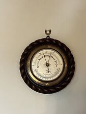 Antique barometer thermometer for sale  CEMAES BAY