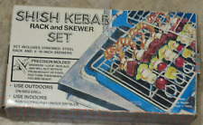 Vintage Churrasqueira Shish Kebab Rack & Espeto Conjunto Na Caixa Original Completo Ótimo + comprar usado  Enviando para Brazil