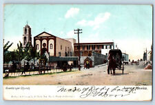 Usado, Cartão postal Ciudad Juarez Chihuahua México Igreja Guadalupe 1908 publicado comprar usado  Enviando para Brazil