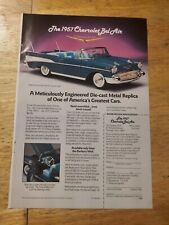 1989 print ad-Danbury Mint-Die Cast Metal Replica of 1957 Chevrolet Bel Air, used for sale  Shipping to United Kingdom