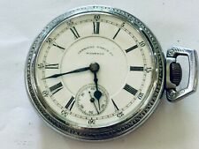 Usado, Reloj Bolsillo Vintage AMERICAN WATCH CO WALTHAM Funcionando Tono Plateado 1-J segunda mano  Embacar hacia Argentina