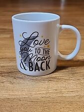 Caneca de cerâmica LOVE YOU TO THE MOON AND BACK - 11 oz Royal Norfolk xícara de café chá comprar usado  Enviando para Brazil