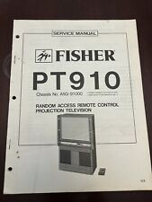 Manual de servicio de televisión de radiocontrol de acceso aleatorio Fisher PT910 diagramas OEM vintage, usado segunda mano  Embacar hacia Argentina