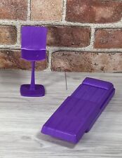 Barbie Chair Bed Purple  Accessories Bar Salon Malibu Dream House Mattel Lot for sale  Shipping to South Africa