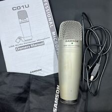 Samson C01U USB Microphone Studio Condenser with Cable and Manual, used for sale  Shipping to South Africa
