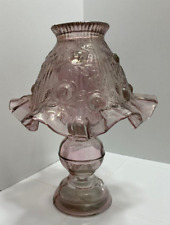 Used, Fenton Cabbage Rose Glass Fairy Lamp 3 pcs. for sale  Shipping to South Africa