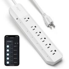 Geeni Surge 6-Outlet Smart Extension Cord Surge Protector with Voice Control for sale  Shipping to South Africa