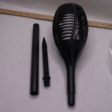 Used, Lumabase Solar Powered LED Light Flame Effect Set Black 62501 for sale  Shipping to South Africa