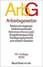 Arbeitsgesetze arbg dem gebraucht kaufen  Berlin