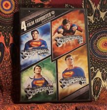 4 Filmes Favoritos: Superman (DVD, 2 Discos) Quadrinhos de Ação Christopher Reeve WB, usado comprar usado  Enviando para Brazil