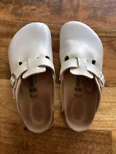 Zuecos/sin cordones Birkenstock de cuero blanco vintage talla 41 segunda mano  Embacar hacia Argentina