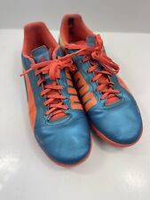 Used, Puma Evospeed US 8.5 Soccer Cleats Football Great Condition Blue/Orange for sale  Shipping to South Africa
