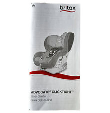 Britax Advocate Clicktight Child Seat User Guide Instructions Manual Only for sale  Shipping to South Africa