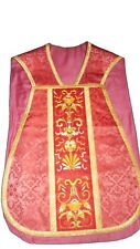 Antique red chasuble d'occasion  Expédié en Belgium