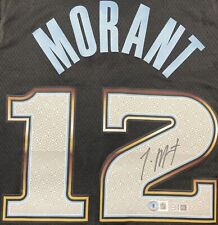 Usado, Camiseta preta Ja Morant autografada assinada Memphis Grizzlies edição City BAS CERTIFICADO DE AUTENTICIDADE comprar usado  Enviando para Brazil