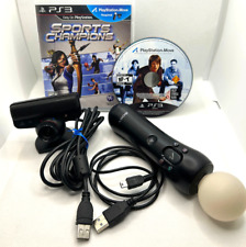 PLAYSTATION MOVE BUNDLE PS3, Sports Champions, Camera, Move Controller Tested for sale  Shipping to South Africa