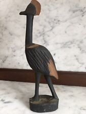 Carved wooden cassowary for sale  ABERDARE