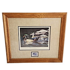 Neal Anderson Signed &Framed  Duck Stamp Collectors Edition  Early Morning Magic, used for sale  Shipping to South Africa