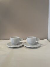 2 Nespresso Coffee Cups And Saucers Porcelain Small White. Capacity - 75ml for sale  Shipping to South Africa