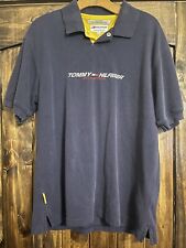 Camisa polo masculina vintage Tommy Hilfiger azul grande casual atletismo anos 90 (10855) comprar usado  Enviando para Brazil