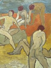 The Bathers / Fauvism  / Bloomsbury Group Bell / Grant era oil /A beautiful work for sale  Shipping to South Africa